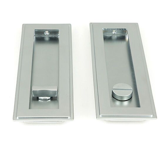 RECTANGULAR ART DECO TURN & RELEASE FLUSH PULL